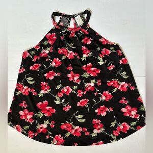 Fashion magazine womens floral tank top